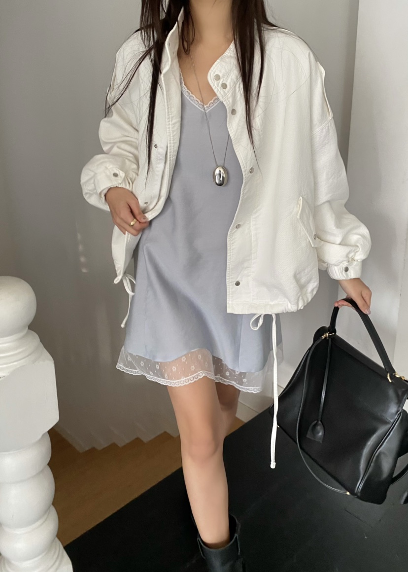 OUPPT東大門代購女士新款26春夏熱賣休閑職業連衣裙不含腰帶OUPPT連衣裙