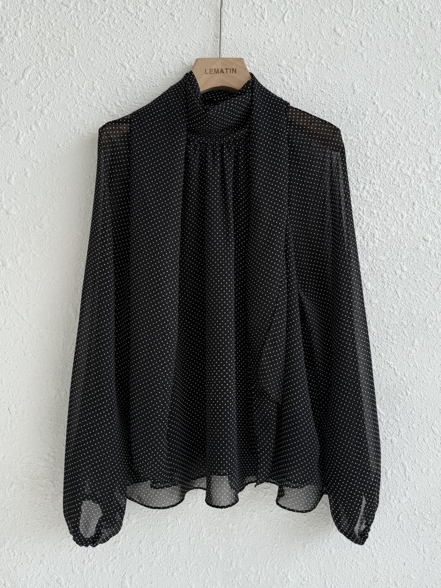 LEMATIN東大門直郵女士新款休閑26春夏熱賣襯衫蕾絲衫雪紡LEMATIN襯衫/蕾絲衫圖色2