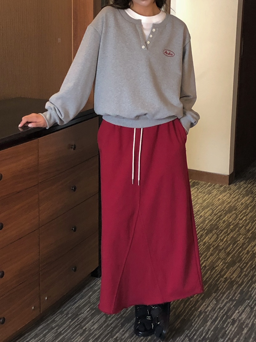 ONDO-P東大門直郵女裝新品推薦26春夏真品熱賣時尚休閑長裙ONDO-P長裙圖色1