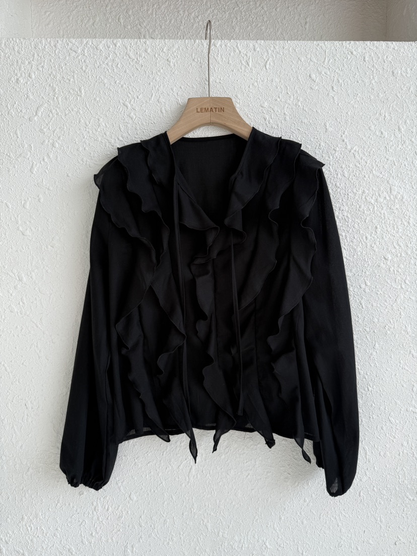 LEMATIN東大門代購女士新品推薦休閑人氣熱賣襯衫蕾絲衫棉LEMATIN襯衫/蕾絲衫圖色2