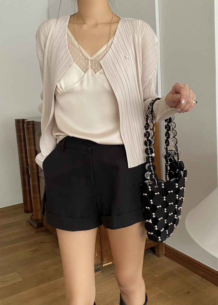 OUPPT東大門代購女裝新品人氣推薦休閑熱賣長袖T恤褶裥開衫OUPPT長袖T恤