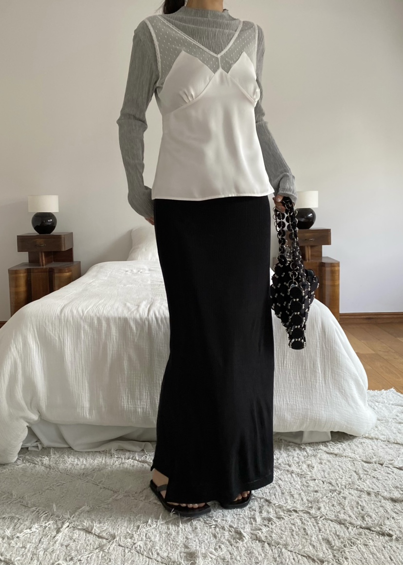 OUPPT東大門實拍女裝新款職業真品時尚26春夏人氣推薦長裙OUPPT長裙