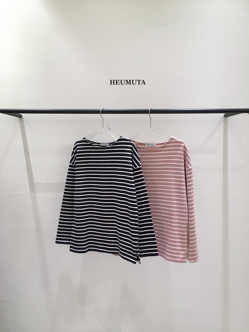 HEUMUTA韓國代購女裝新款26春夏人氣推薦真品長袖T恤條紋HEUMUTA長袖T恤