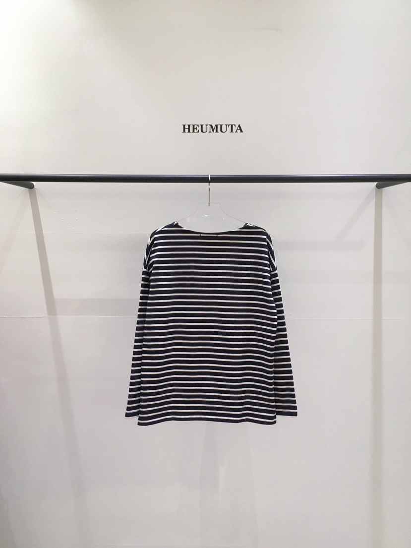 HEUMUTA韓國代購女裝新款26春夏人氣推薦真品長袖T恤條紋HEUMUTA長袖T恤