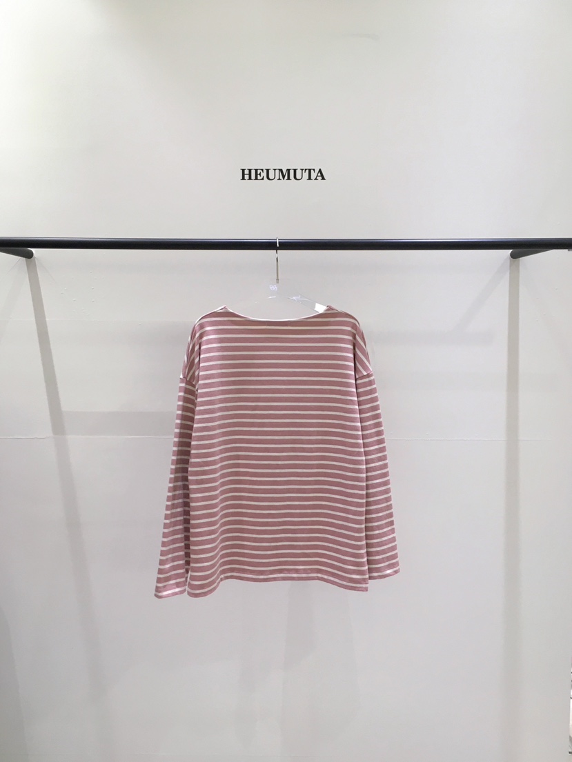 HEUMUTA韓國代購女裝新款26春夏人氣推薦真品長袖T恤條紋HEUMUTA長袖T恤