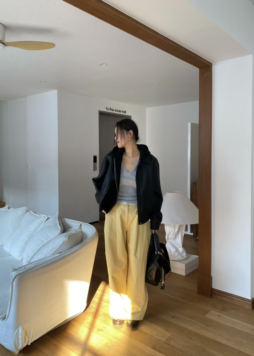 OUPPT東大門實拍女士新款推薦26春夏人氣真品夾克連帽拉鏈衫OUPPT夾克