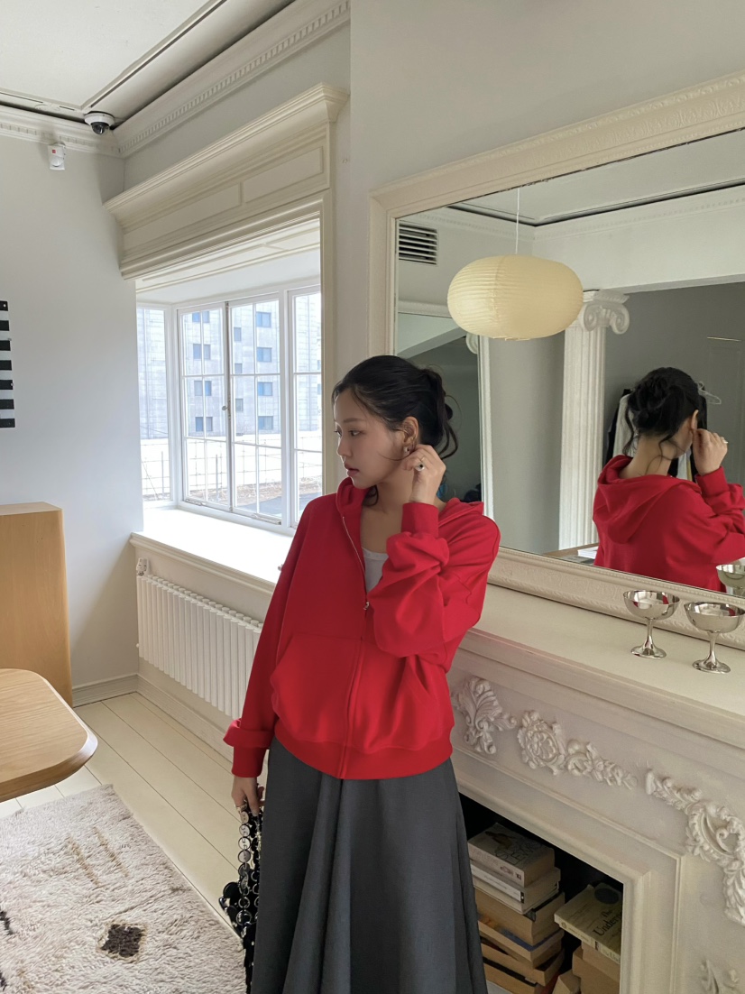 OUPPT東大門實拍女士新款推薦26春夏人氣真品夾克連帽拉鏈衫OUPPT夾克