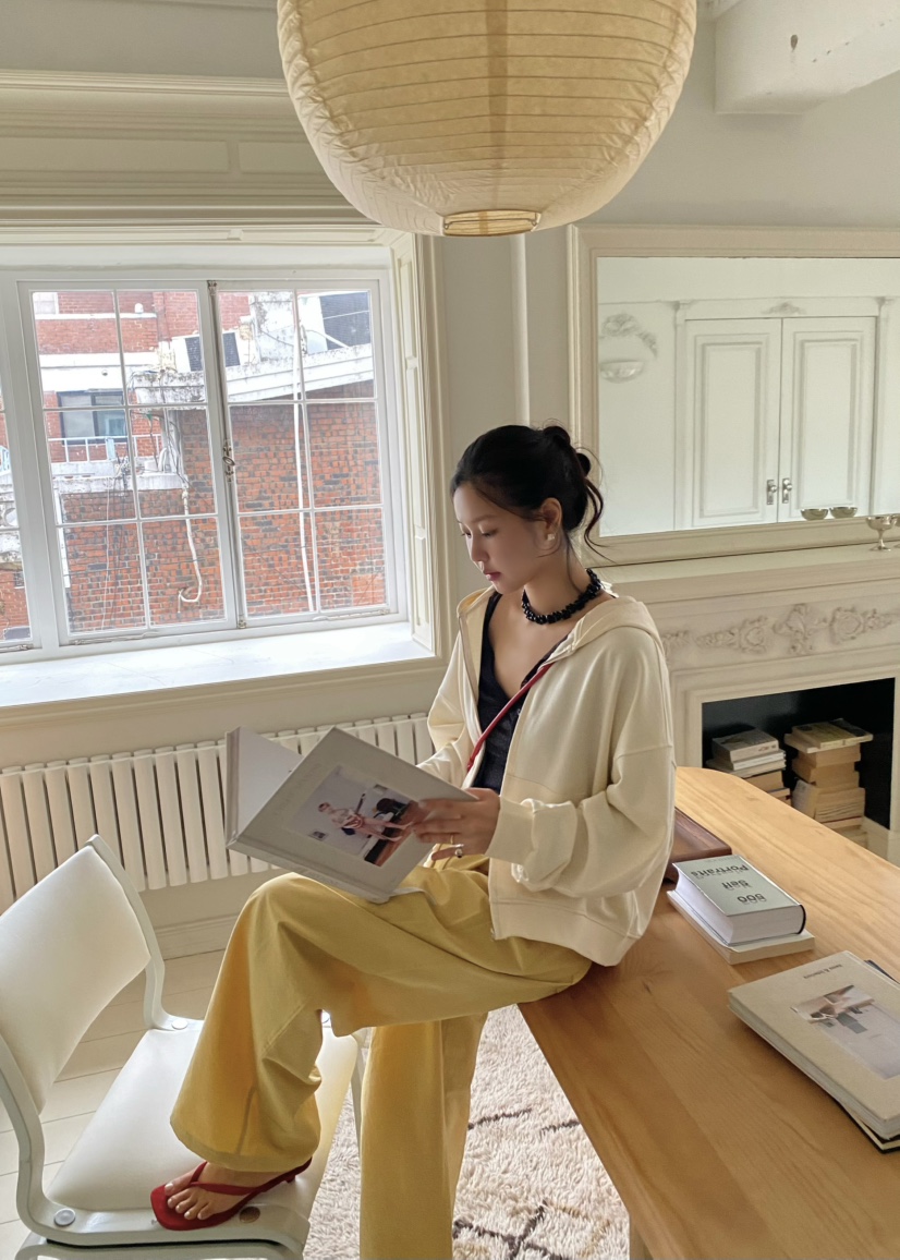 OUPPT東大門實拍女士新款推薦26春夏人氣真品夾克連帽拉鏈衫OUPPT夾克