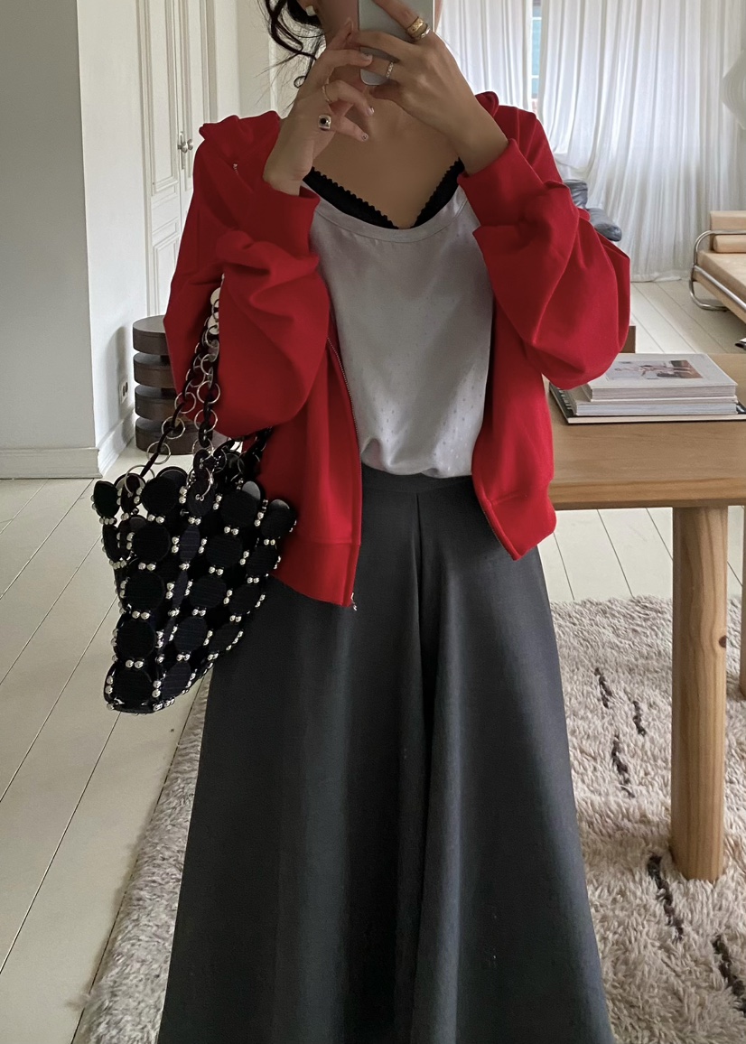 OUPPT東大門實拍女士新款推薦26春夏人氣真品夾克連帽拉鏈衫OUPPT夾克圖色2