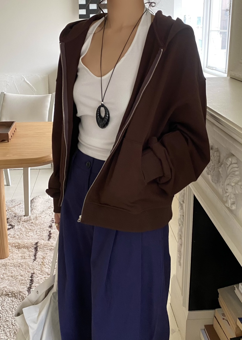 OUPPT東大門實拍女士新款推薦26春夏人氣真品夾克連帽拉鏈衫OUPPT夾克圖色3