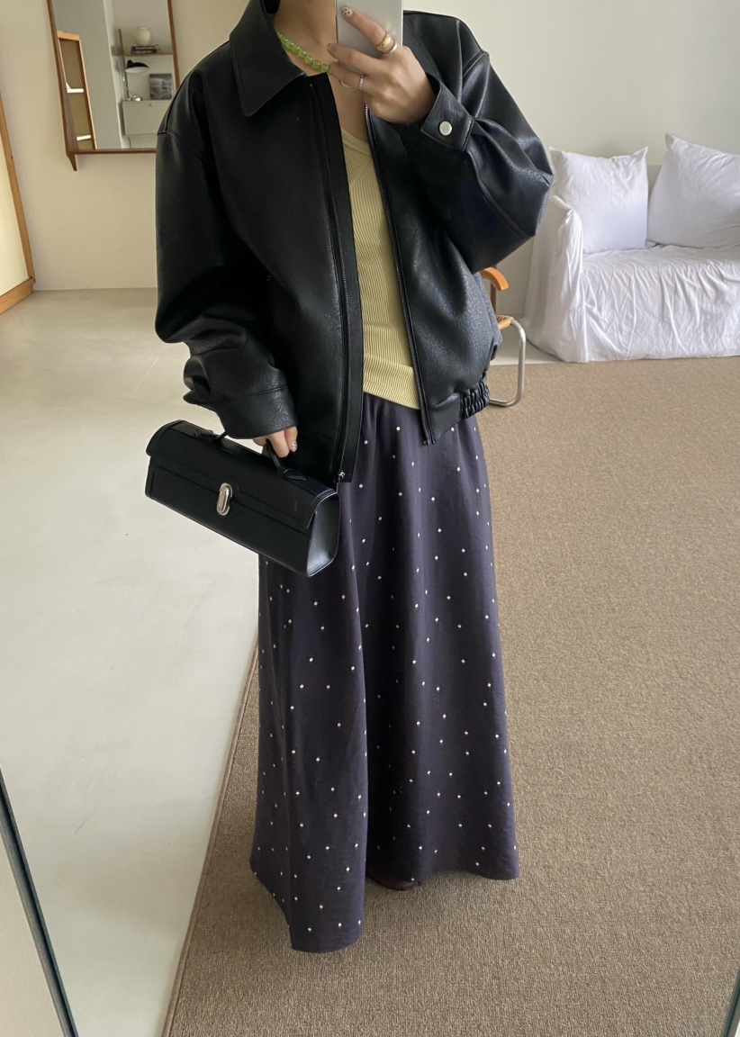 OUPPT韓國代購女裝新品熱賣時尚26春夏人氣真品推薦皮衣皮革OUPPT皮衣