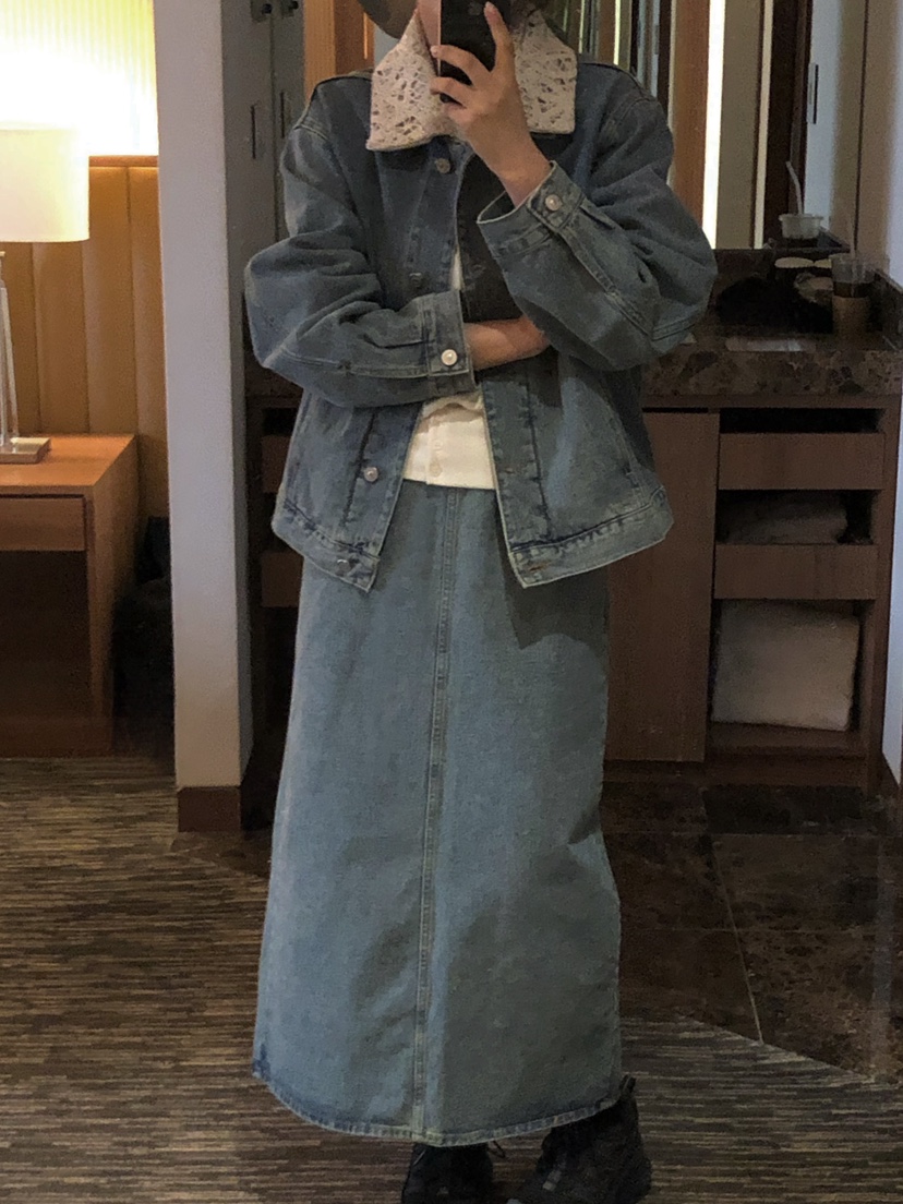 ONDO-P韓國直郵女士新款真品職業休閑人氣夾克可拆卸蕾絲ONDO-P夾克