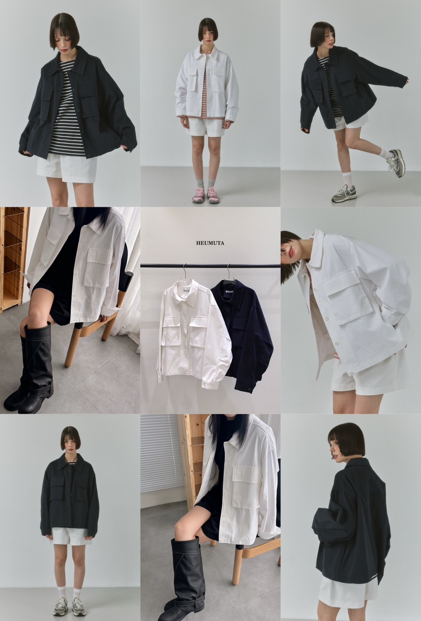 HEUMUTA東大門實拍女裝新款真品人氣時尚26春夏職業夾克棉HEUMUTA夾克