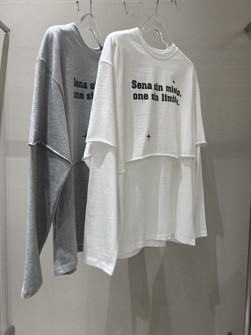 LATTE-P東大門代購女士新款職業時尚熱賣真品長袖T恤假兩件LATTE-P長袖T恤