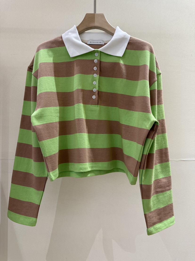 MUSHROOM-A東大門直郵女士新款26春夏熱賣休閑推薦長袖T恤MUSHROOM長袖T恤圖色1