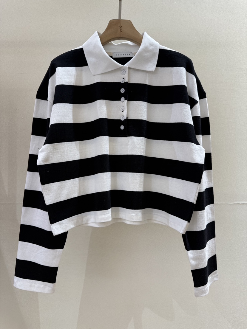 MUSHROOM-A東大門直郵女士新款26春夏熱賣休閑推薦長袖T恤MUSHROOM長袖T恤圖色2