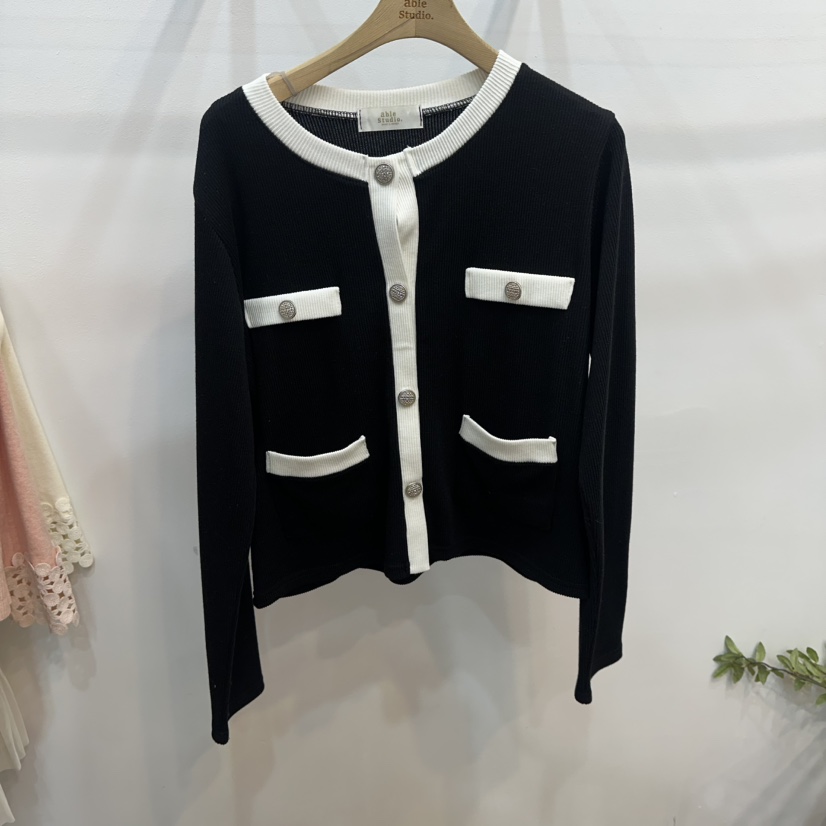 ABLESTUDIO東大門直郵女士新款時尚真品熱賣休閑人氣針織衫ABLESTUDIO針織衫圖色3