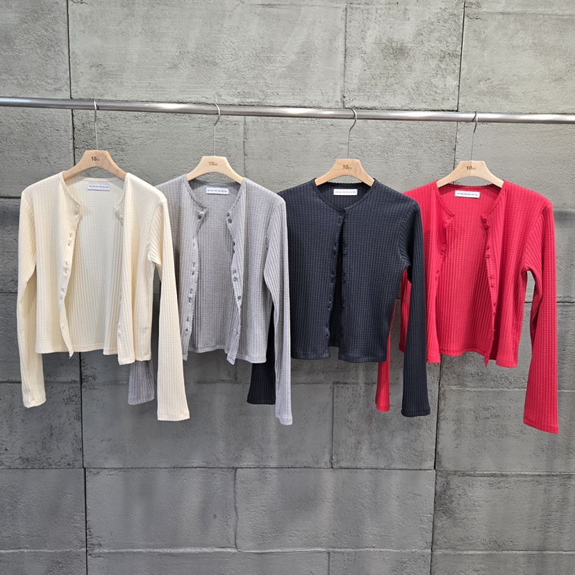 10CC東大門代購女士新品休閑時尚26春夏熱賣職業針織衫刺繡10CC針織衫