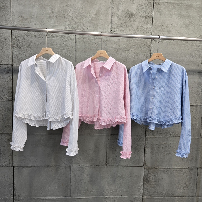 10CC東大門直郵女士新品推薦熱賣時尚休閑人氣襯衫蕾絲衫10CC襯衫/蕾絲衫