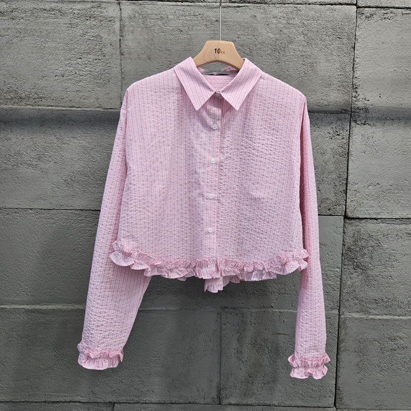 10CC東大門直郵女士新品推薦熱賣時尚休閑人氣襯衫蕾絲衫10CC襯衫/蕾絲衫圖色1