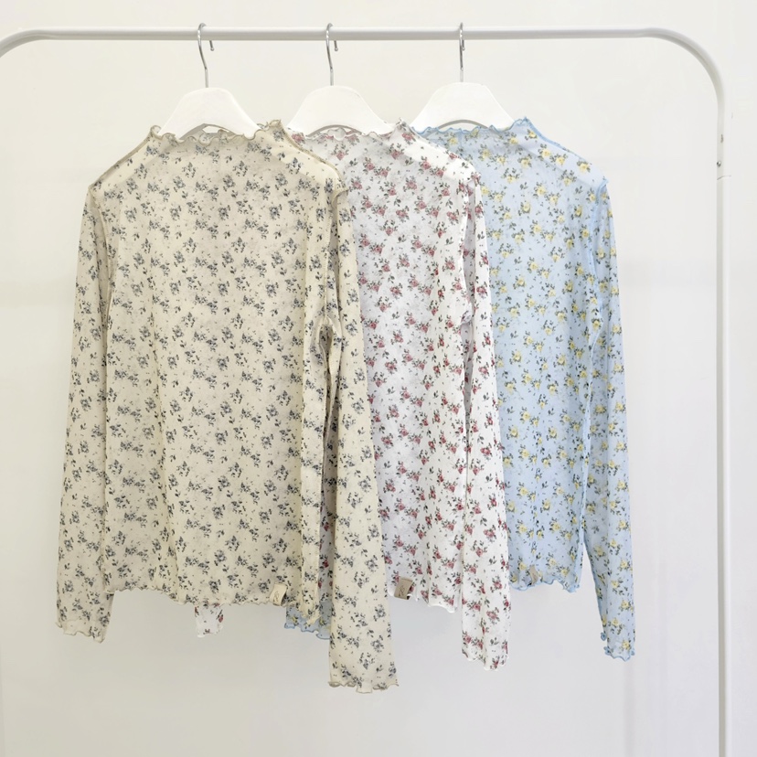 LA BLOOM東大門代購女裝新款26春夏熱賣休閑襯衫蕾絲衫雙面La Bloom襯衫/蕾絲衫