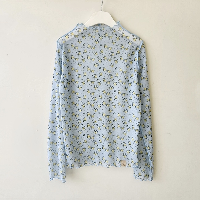 LA BLOOM東大門代購女裝新款26春夏熱賣休閑襯衫蕾絲衫雙面La Bloom襯衫/蕾絲衫圖色1