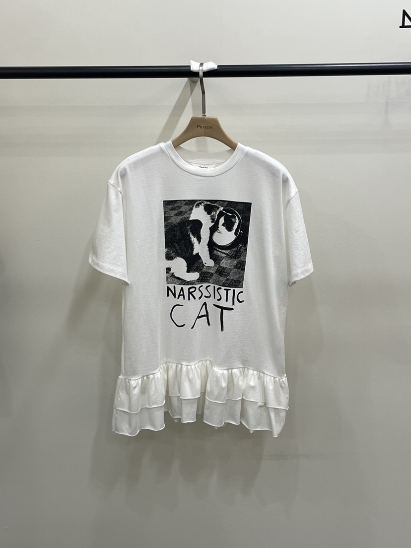 PERSON韓國代購女士新款推薦26春夏休閑時尚職業熱賣人氣T恤PERSONT恤圖色1