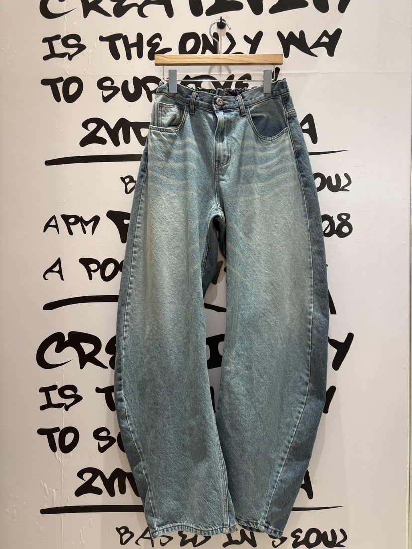 2ND K韓國直郵女士新款休閑人氣26春夏真品熱賣職業牛仔褲2ND K牛仔褲圖色2深色