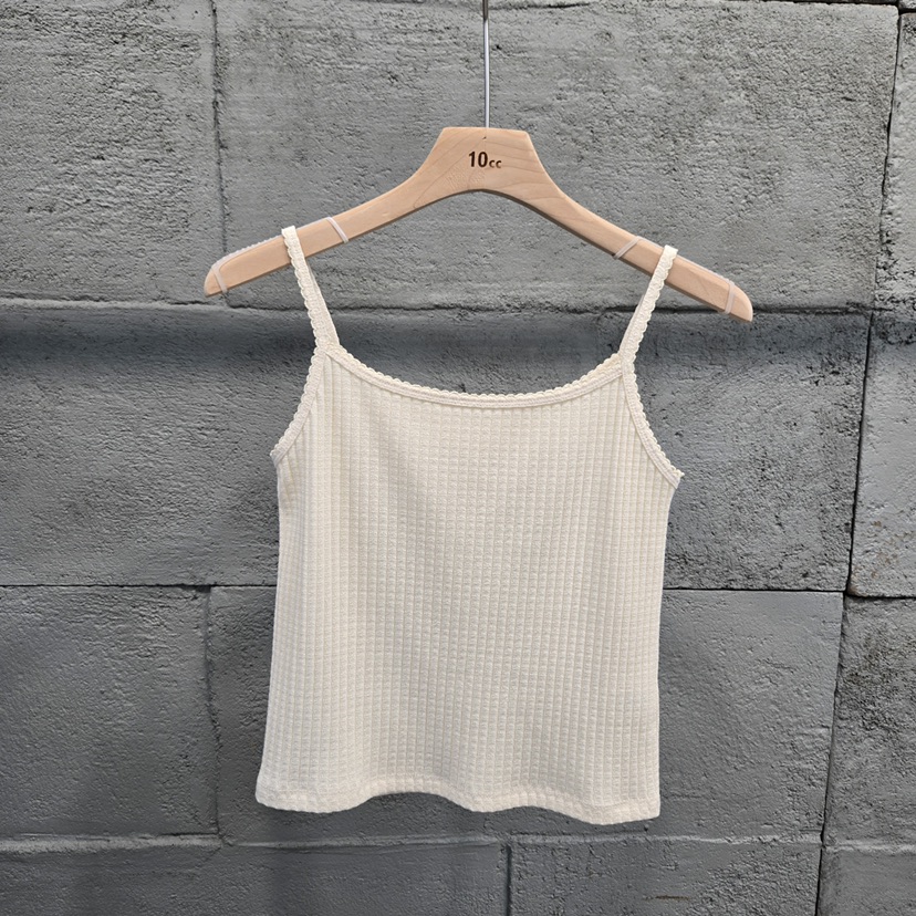 10CC東大門代購女裝新品真品休閑熱賣26春夏吊帶背心刺繡10CC吊帶/背心圖色1