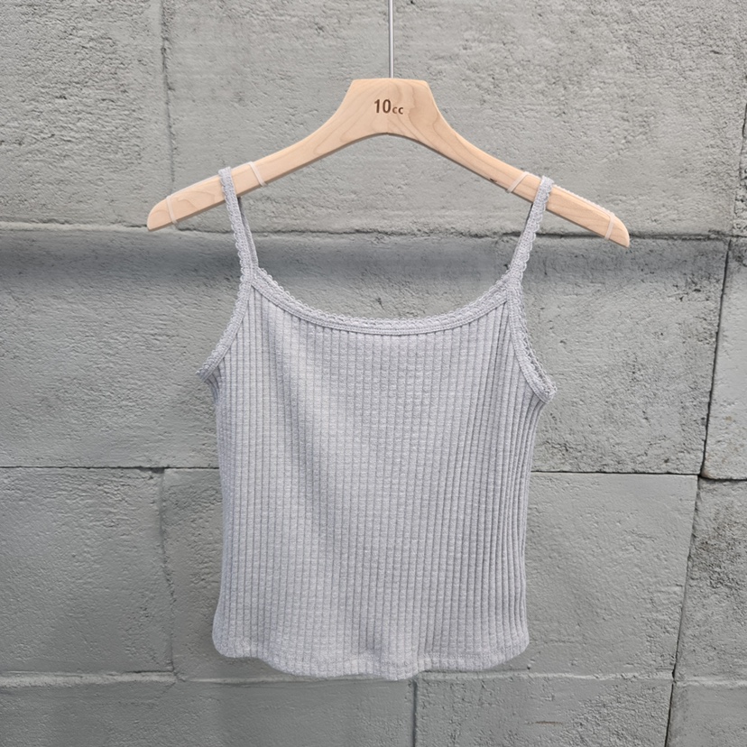 10CC東大門代購女裝新品真品休閑熱賣26春夏吊帶背心刺繡10CC吊帶/背心圖色3