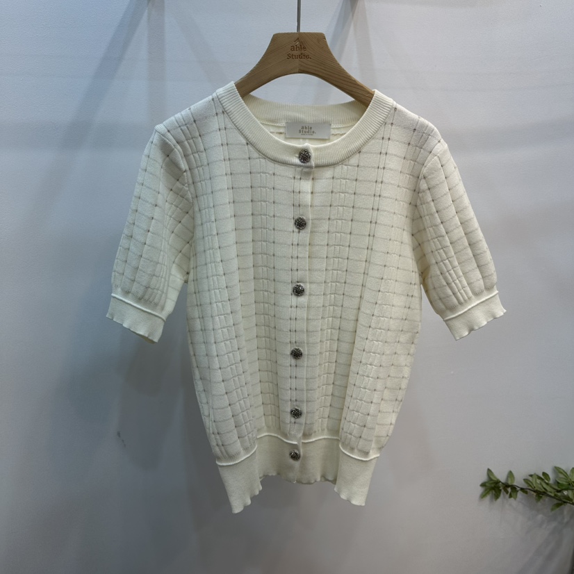 ABLESTUDIO韓國直郵女裝新品熱賣時尚職業真品針織衫棉質ABLESTUDIO針織衫圖色2