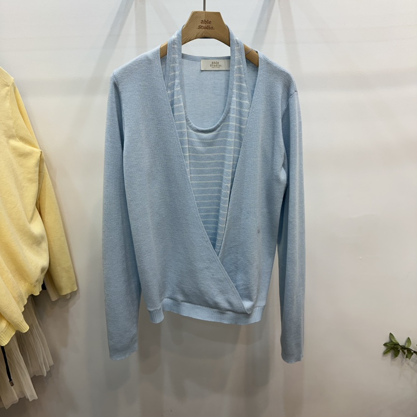 ABLESTUDIO韓國代購女士新款真品26春夏熱賣人氣職業針織衫ABLESTUDIO針織衫圖色3