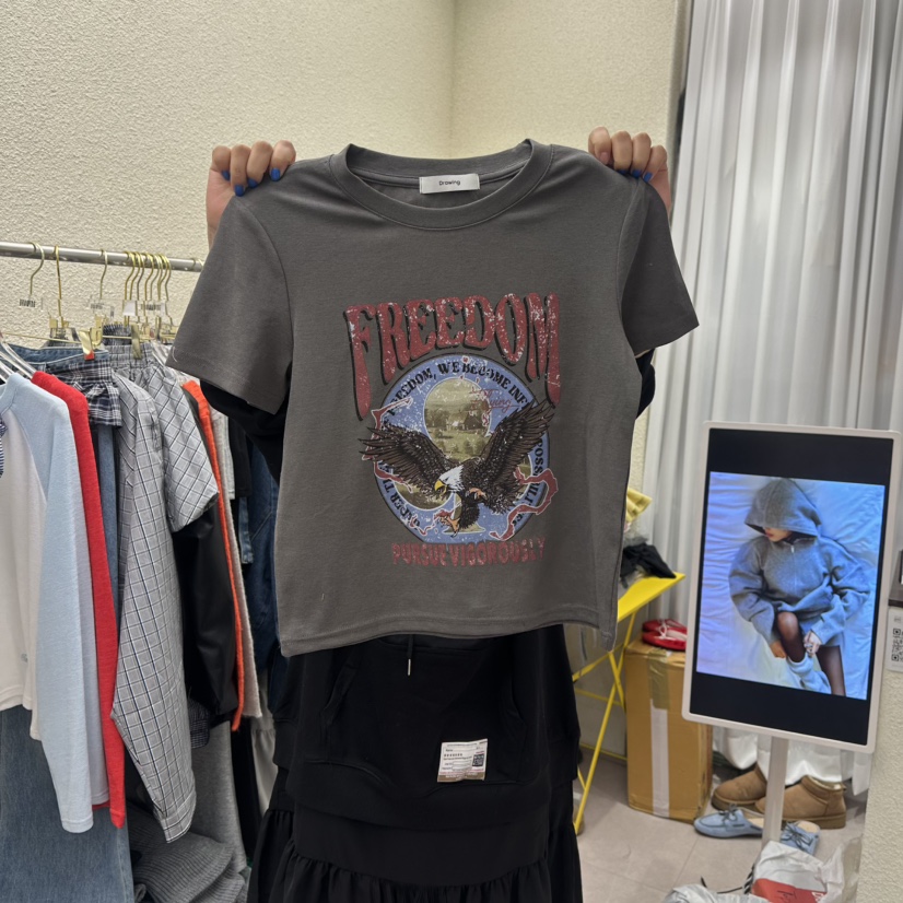 DRAWING東大門直郵女士新款真品職業時尚休閑推薦26春夏T恤DRAWINGT恤圖色3