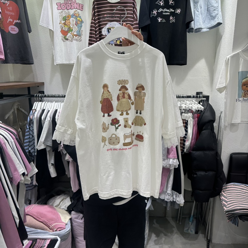 EVE東大門實拍女裝新品職業人氣推薦時尚真品熱賣休閑T恤EVET恤圖色1