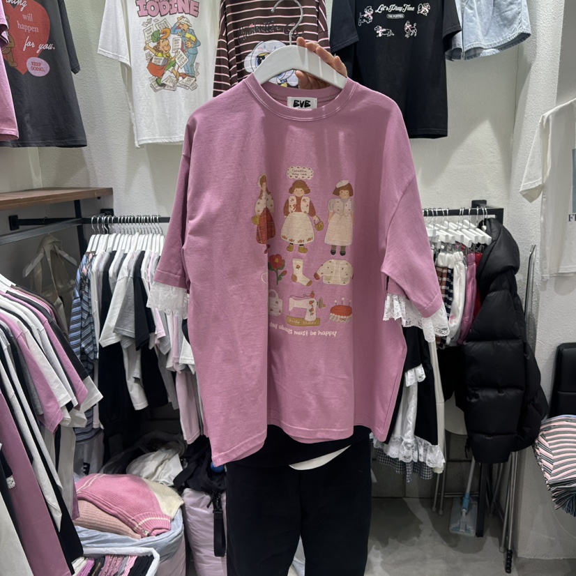 EVE東大門實拍女裝新品職業人氣推薦時尚真品熱賣休閑T恤EVET恤圖色3