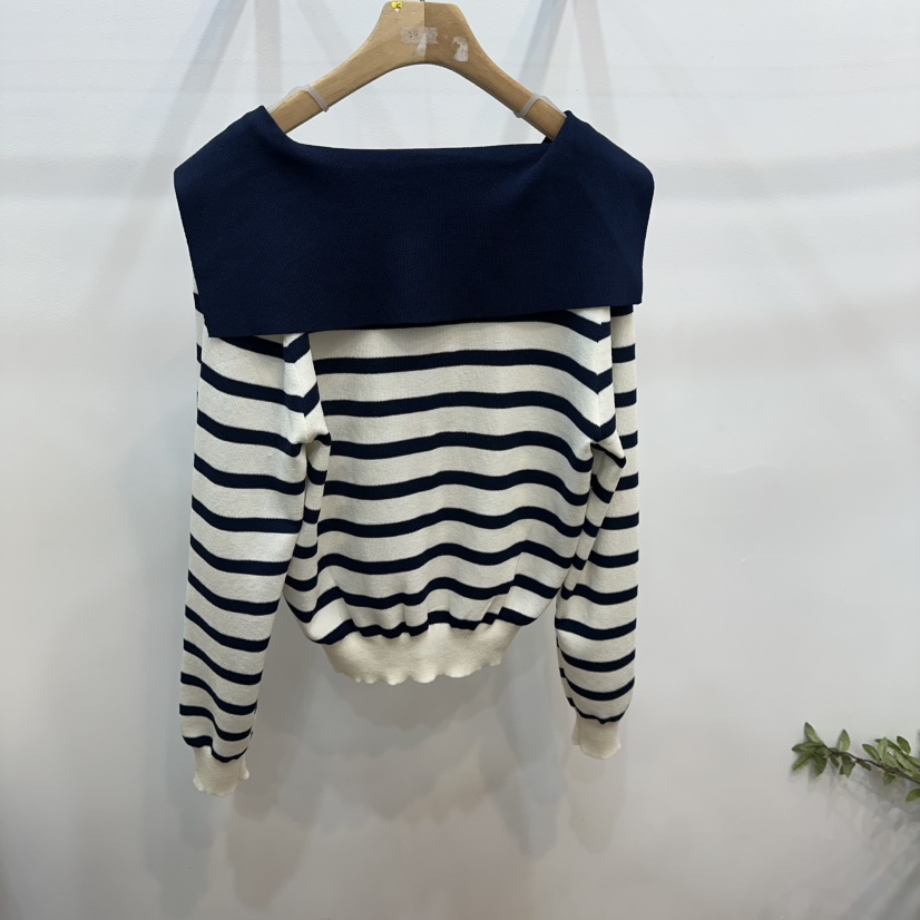 ABLESTUDIO東大門直郵女士新款休閑職業真品人氣針織衫海軍ABLESTUDIO針織衫