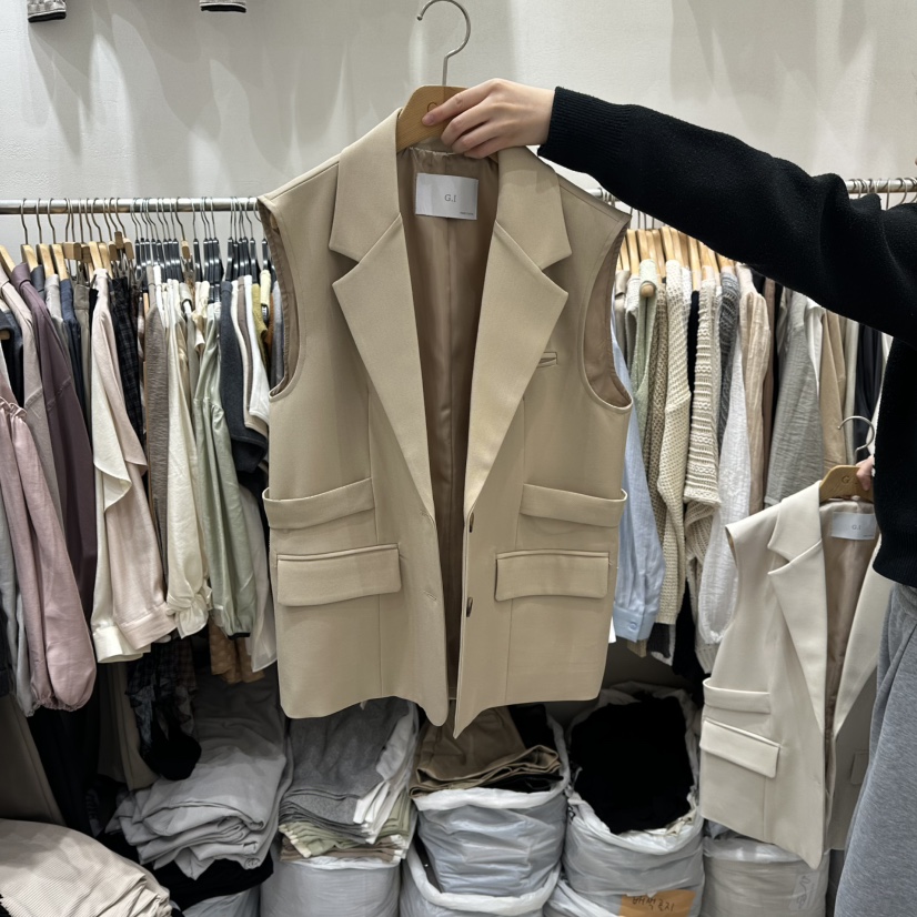 G.I-L韓國代購女士新款推薦職業人氣時尚26春夏休閑馬甲G.I-L馬甲圖色2