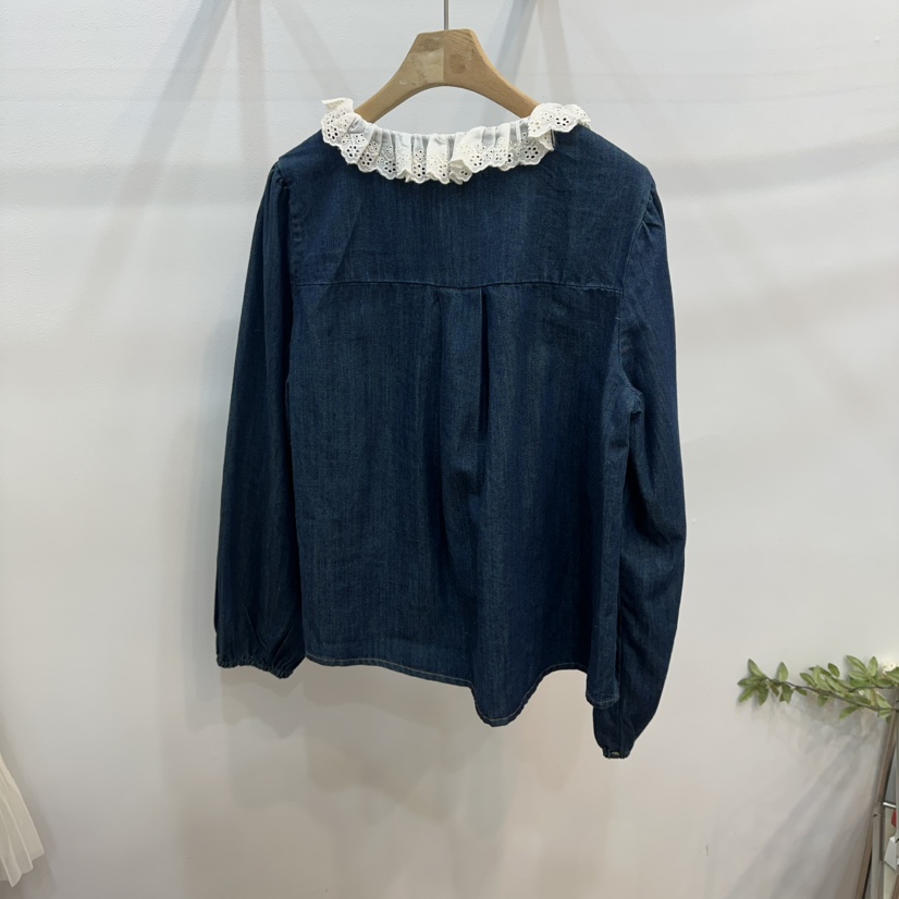 ABLESTUDIO韓國代購女裝新款時尚職業推薦襯衫蕾絲衫荷葉邊ABLESTUDIO襯衫/蕾絲衫