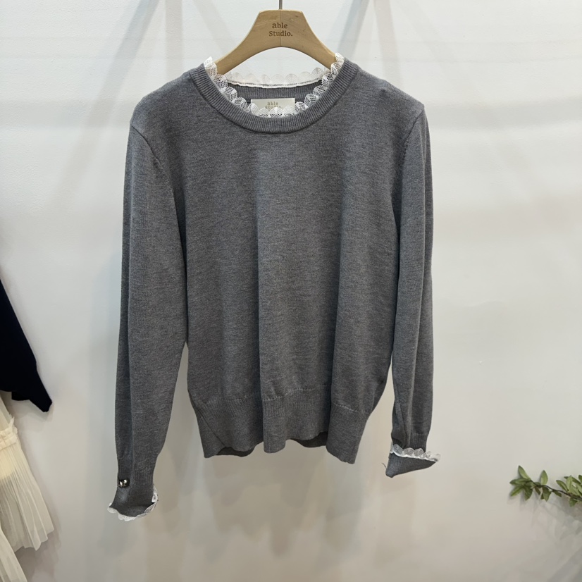 ABLESTUDIO東大門代購女裝新款人氣推薦真品休閑時尚針織衫ABLESTUDIO針織衫圖色3