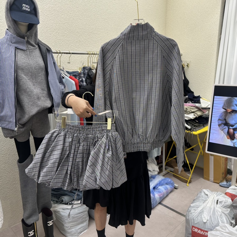 DRAWING韓國代購女裝新品真品職業26春夏時尚套裝兩件套套裝DRAWING套裝