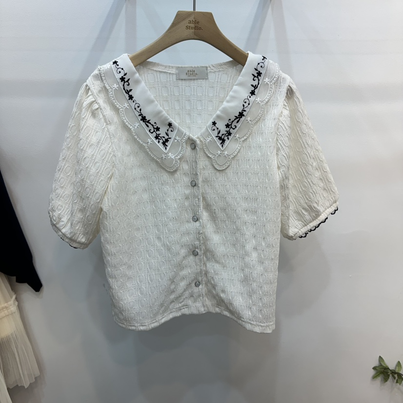 ABLESTUDIO東大門實拍女裝新款熱賣26春夏人氣襯衫蕾絲衫ABLESTUDIO襯衫/蕾絲衫圖色1