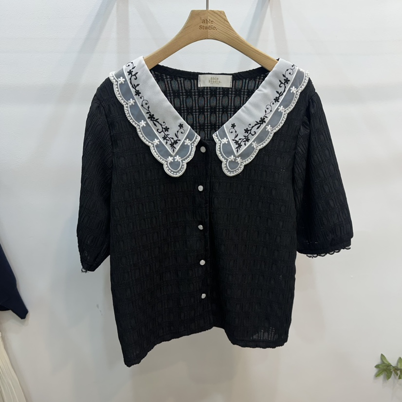 ABLESTUDIO東大門實拍女裝新款熱賣26春夏人氣襯衫蕾絲衫ABLESTUDIO襯衫/蕾絲衫圖色2