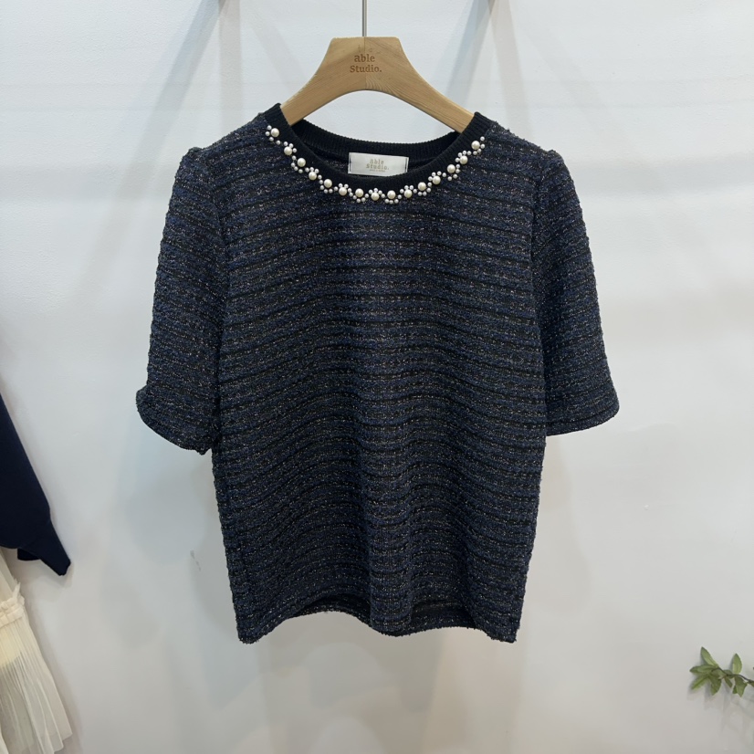 ABLESTUDIO東大門實拍女裝新品推薦熱賣職業時尚人氣真品T恤ABLESTUDIOT恤圖色2