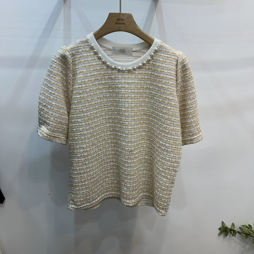 ABLESTUDIO東大門實拍女裝新品推薦熱賣職業時尚人氣真品T恤ABLESTUDIOT恤圖色3