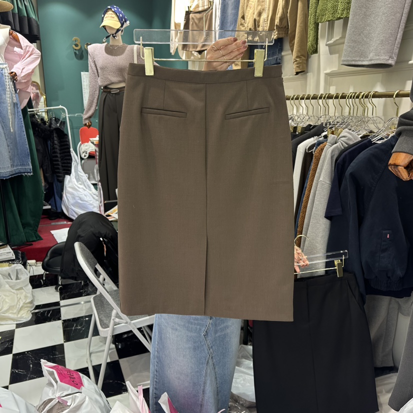 3COLOR東大門實拍女裝新款26春夏半身裙中短裙Three color半身裙/中短裙