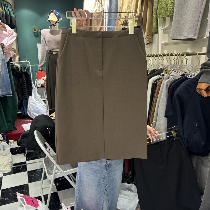 3COLOR東大門實拍女裝新款26春夏半身裙中短裙Three color半身裙/中短裙圖色1