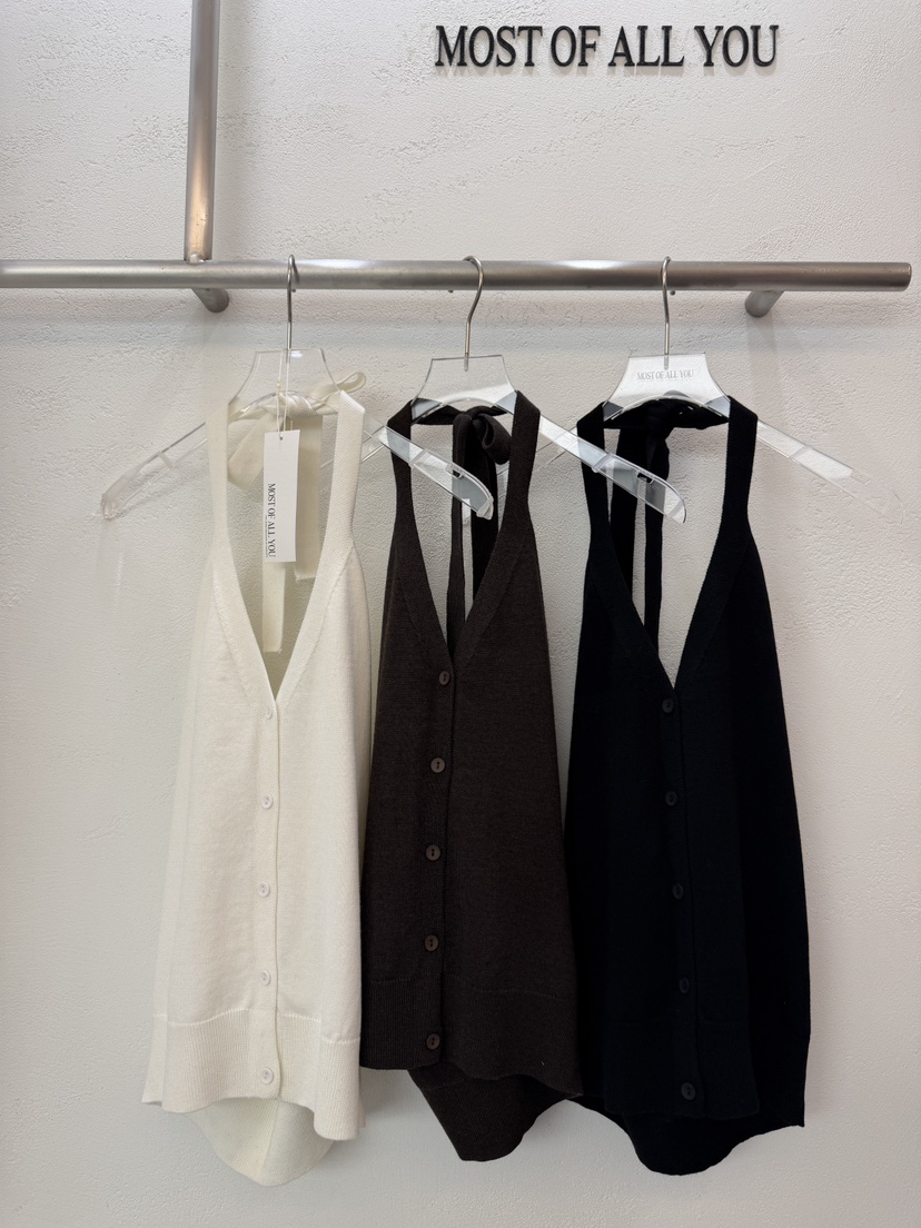 MOST OF ALL U韓國代購女裝新品熱賣吊帶背心美利奴羊毛MOST OF ALL U吊帶/背心