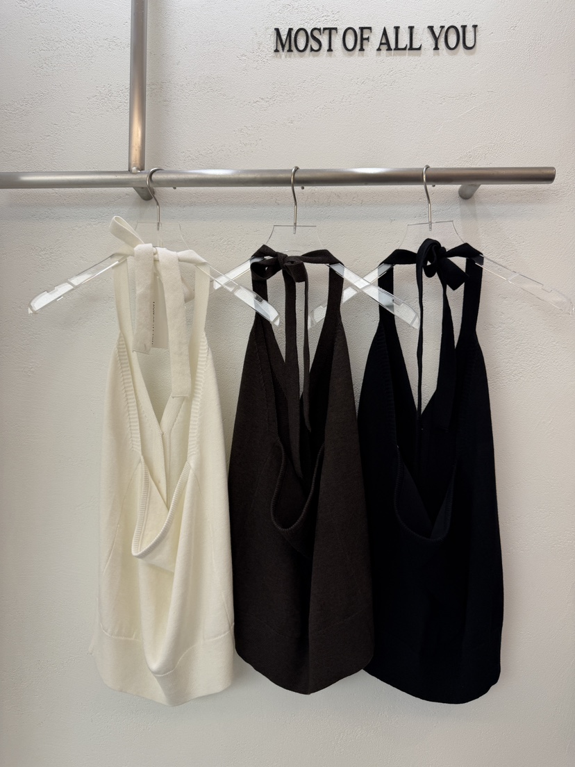 MOST OF ALL U韓國代購女裝新品熱賣吊帶背心美利奴羊毛MOST OF ALL U吊帶/背心