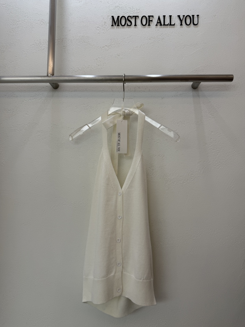 MOST OF ALL U韓國代購女裝新品熱賣吊帶背心美利奴羊毛MOST OF ALL U吊帶/背心圖色1