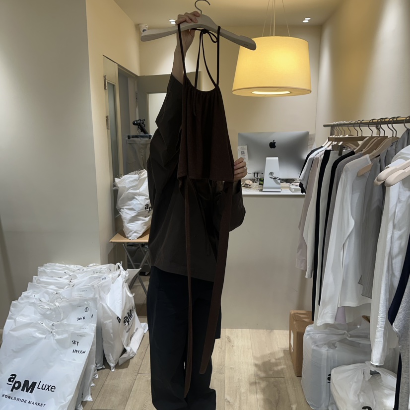 GARDEN東大門實拍女裝新款熱賣時尚26春夏吊帶背心不含內搭GARDEN吊帶/背心圖色2棕色